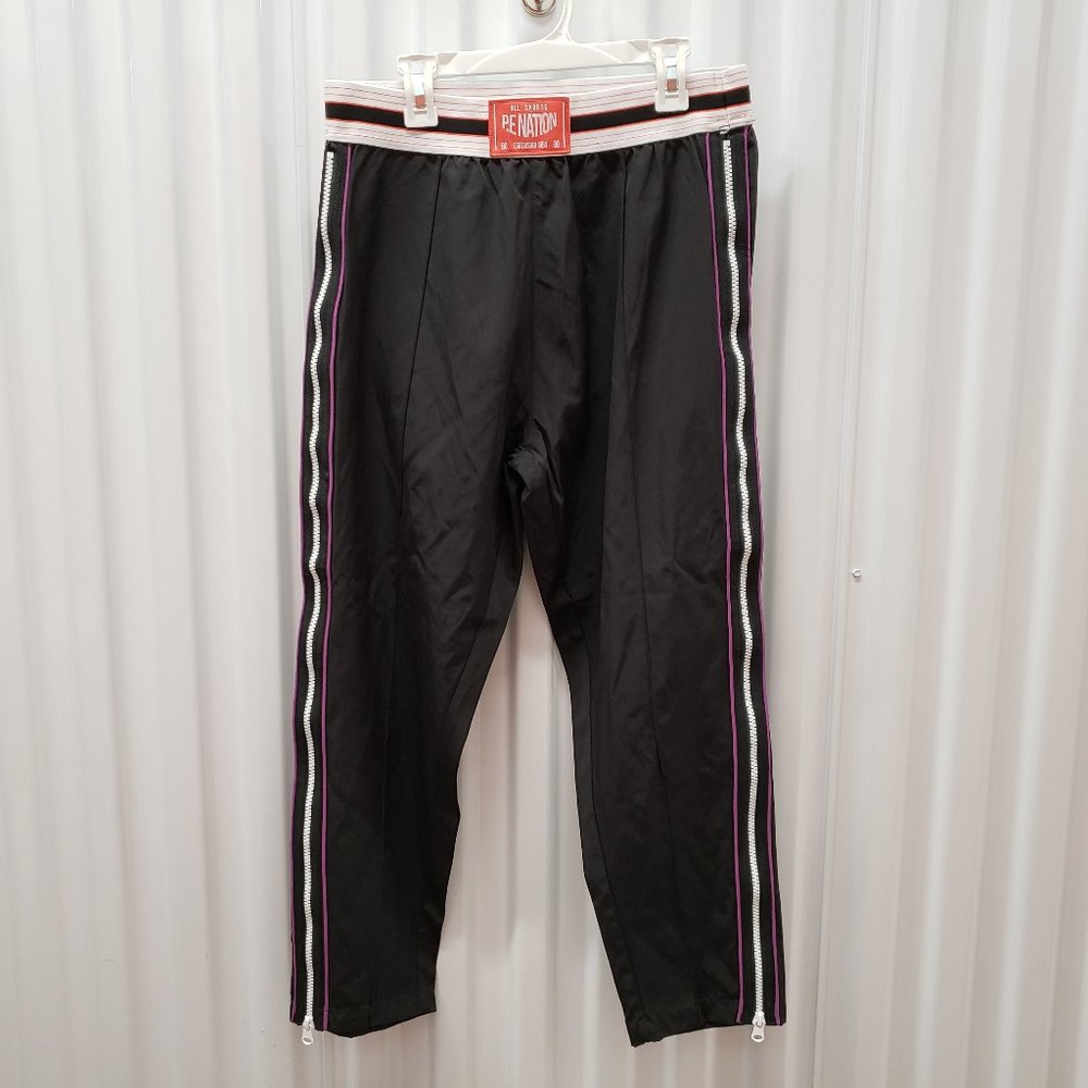 P.E Nation Sport Running Pants Zipper  Black Sz M